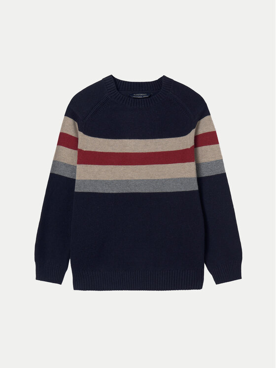 Mayoral Sweter 7393 Granatowy Regular Fit