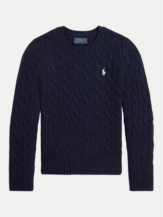 Polo Ralph Lauren Sweter 313877375008 Granatowy Regular Fit