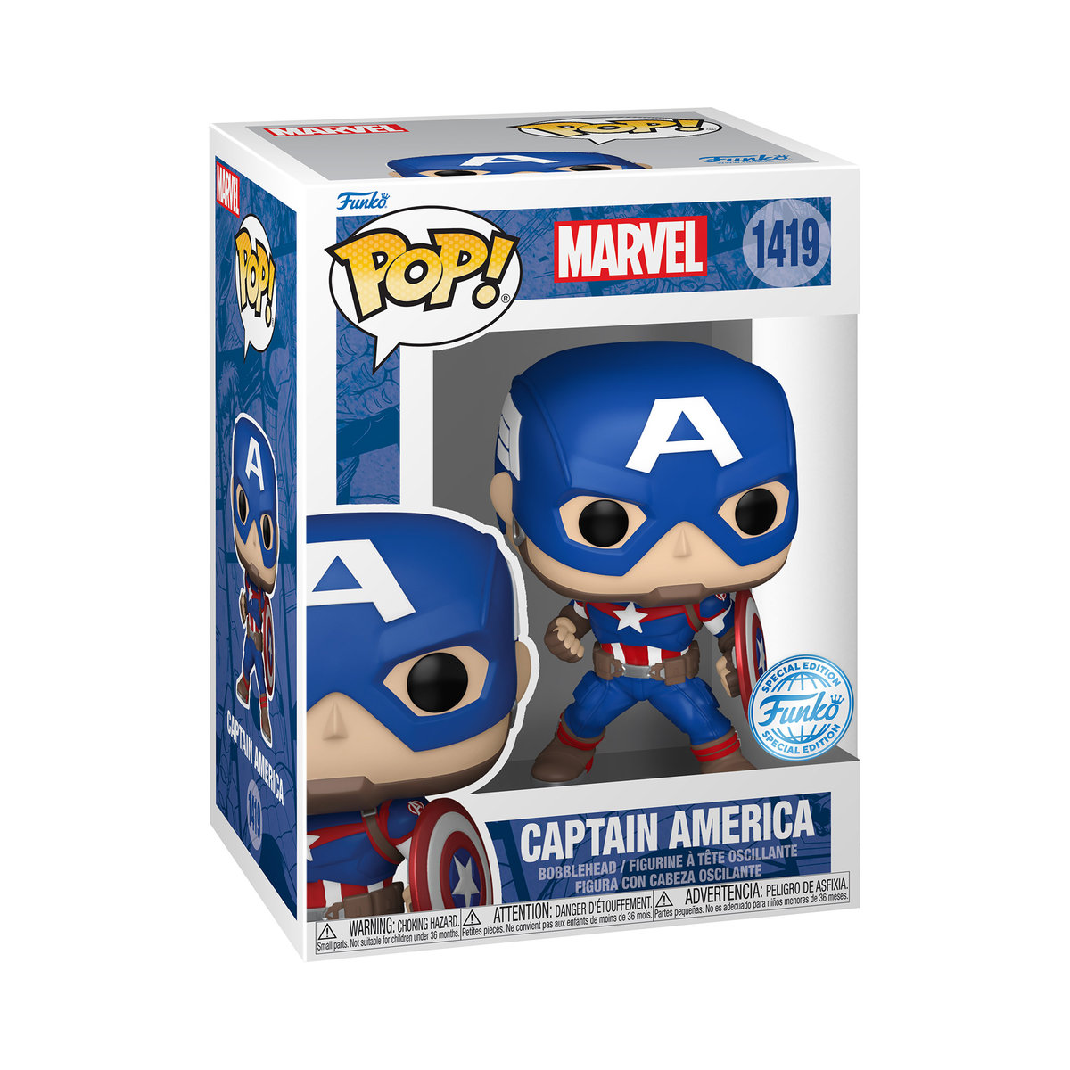 Funko POP! Marvel, figurka kolekcjonerska, POP Marvel: Marvel NC- Captain America