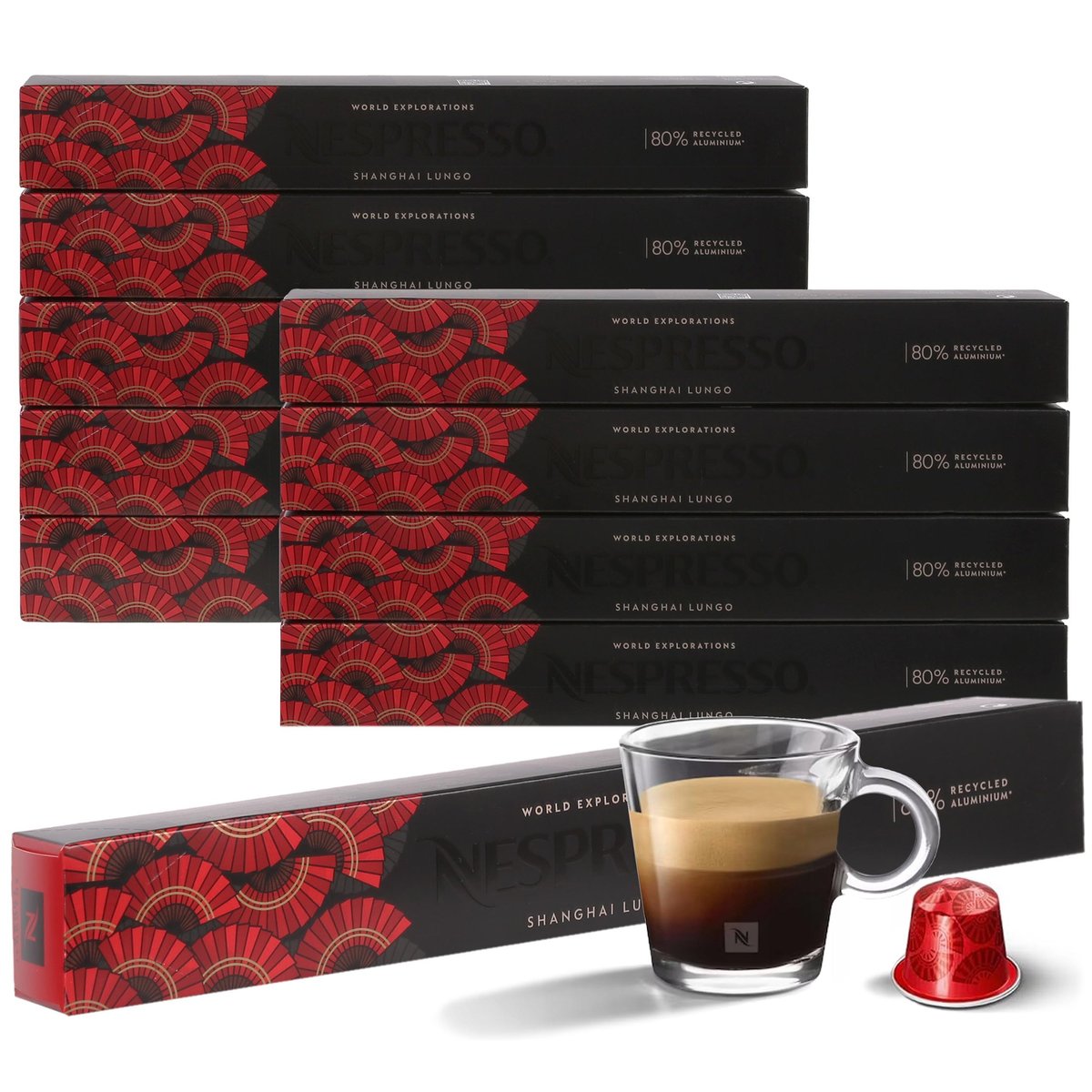 Kawa w kapsułkach o smaku Shanghai Lungo NESPRESSO 100 kapsułek