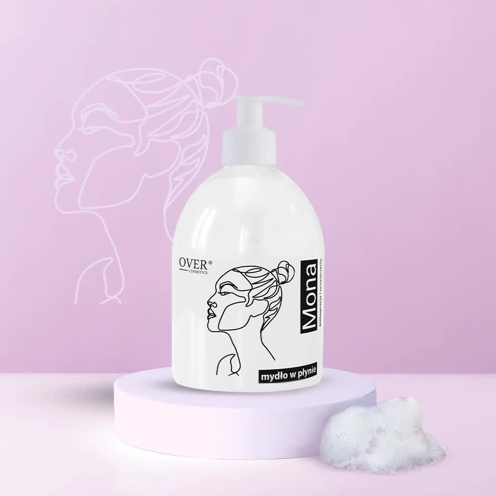 Over Cosmetics, MONA pielęgnujące mydło w płynie, 500ml