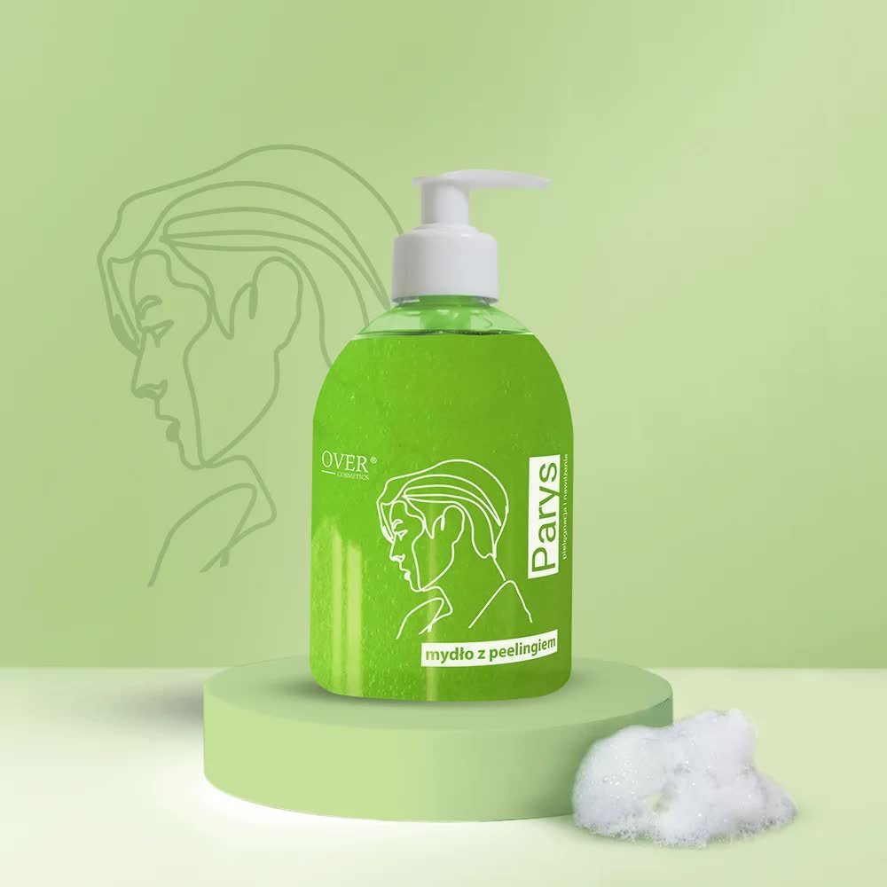 Over Cosmetics, PARYS mydło do rąk z peelingiem, 500ml