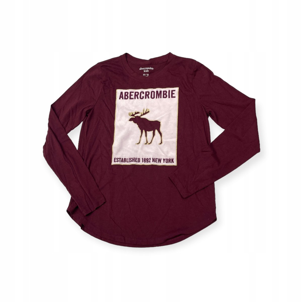 Bluzka dziewczęca na długi rękaw Abercrombie Kids 15/16 lat