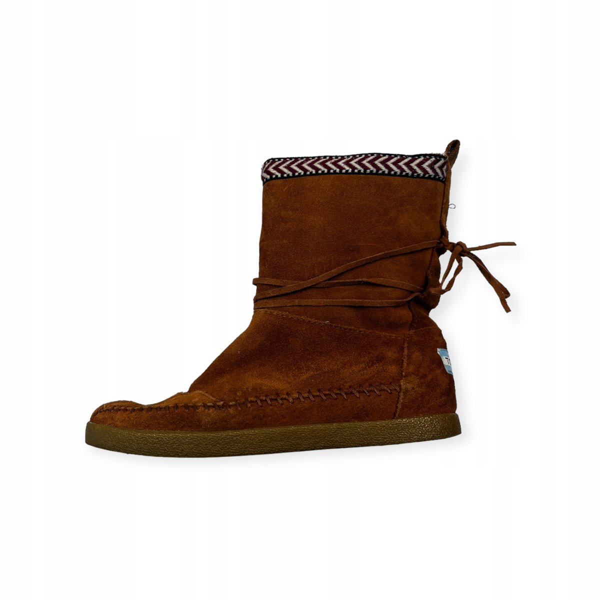 Wsuwane niskie kozaki damskie brązowe TOMS 37
