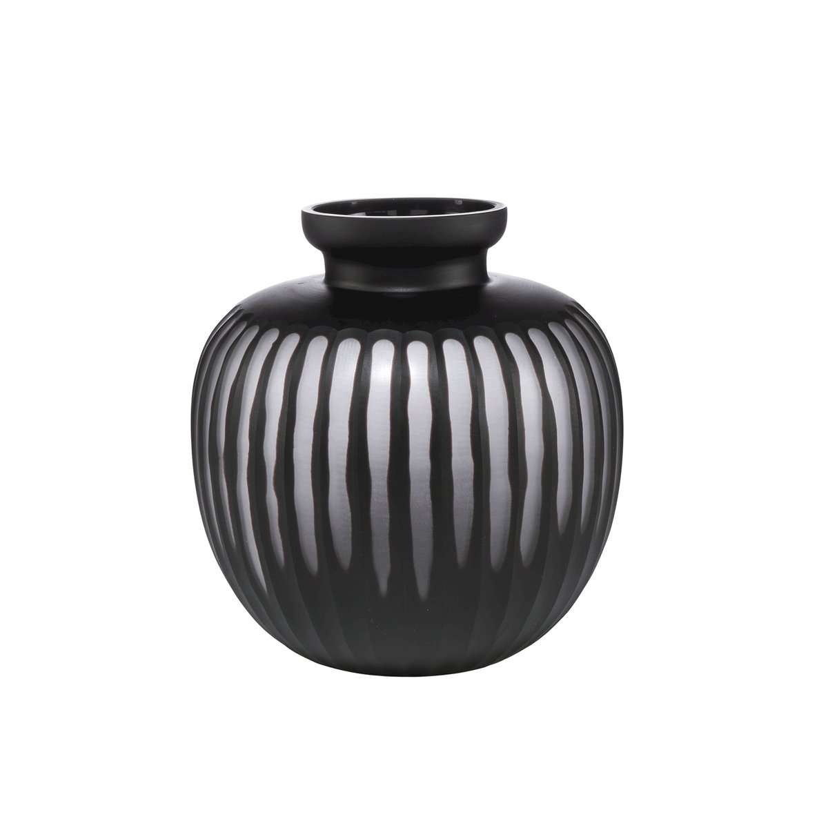 Wazon Carved czarny 28 cm