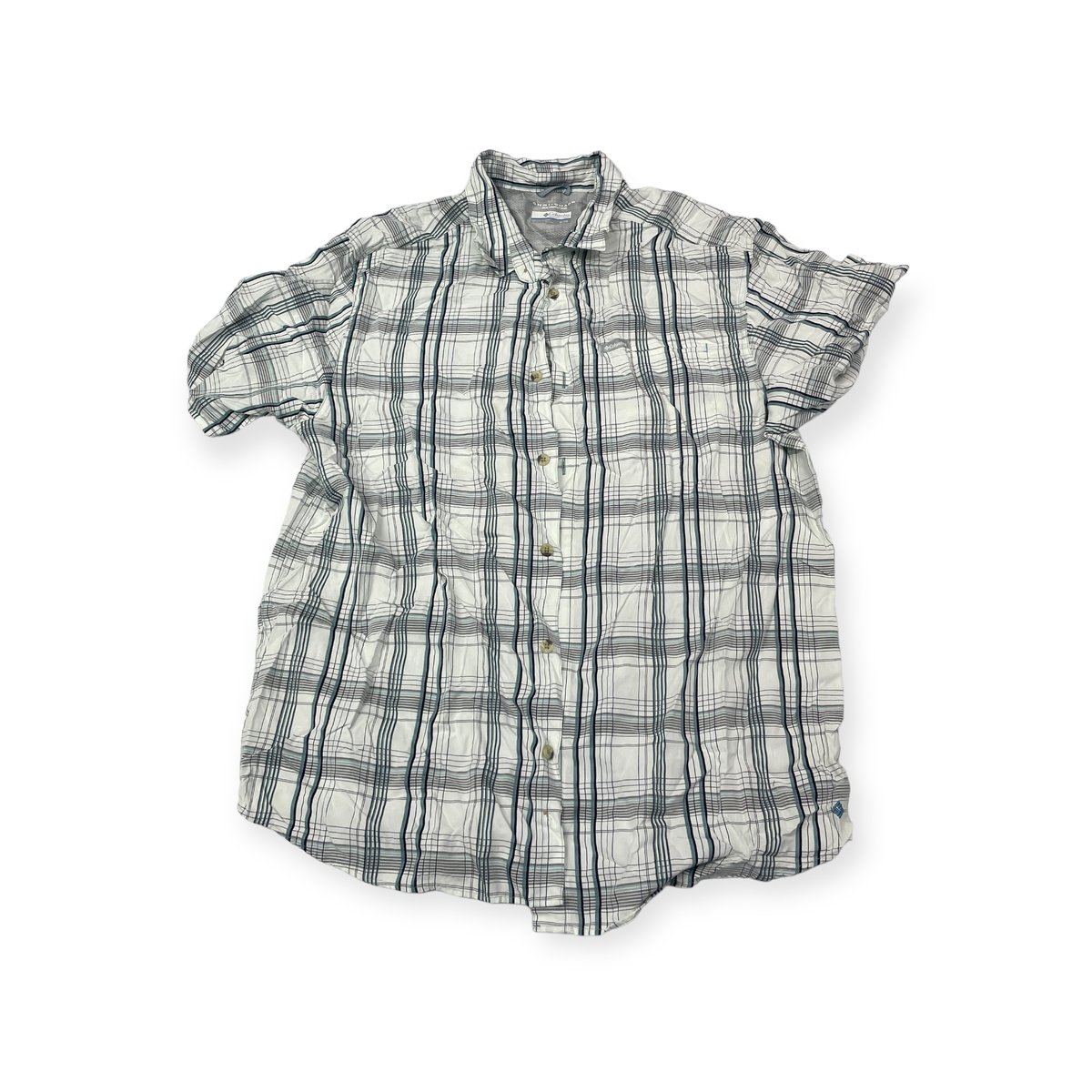 Koszula męska krótki rękaw guziki Columbia XL