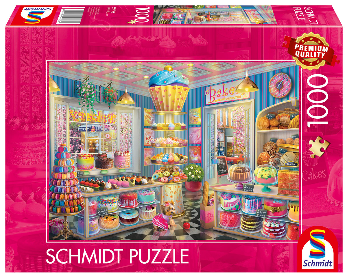 Puzzle, Kolorowa cukiernia, 1000 el.