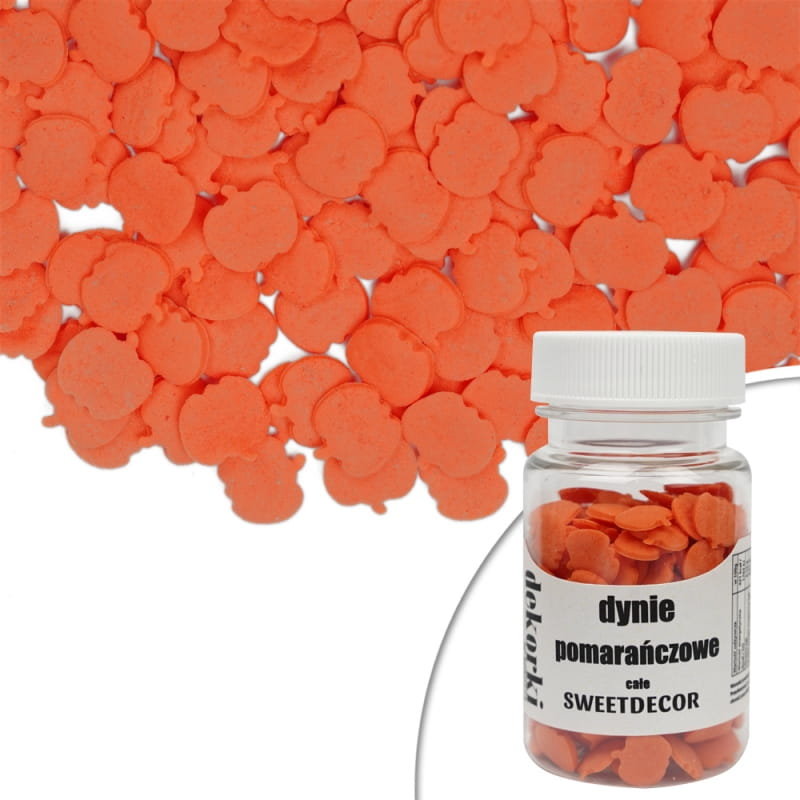 Posypka cukrowa HALLOWEEN - DYNIE POMARAŃCZOWE Sweet Decor, 30 g