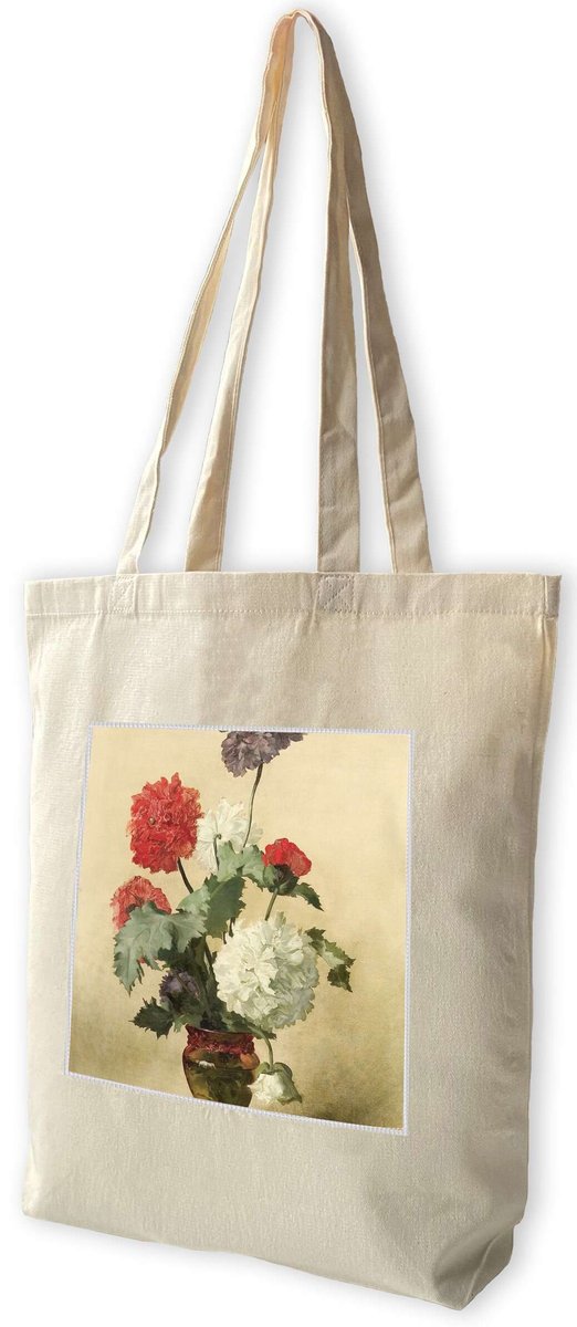 Torba z naszywką Peonie (maki) Anna Bilińska-Bohdanowiczowa
