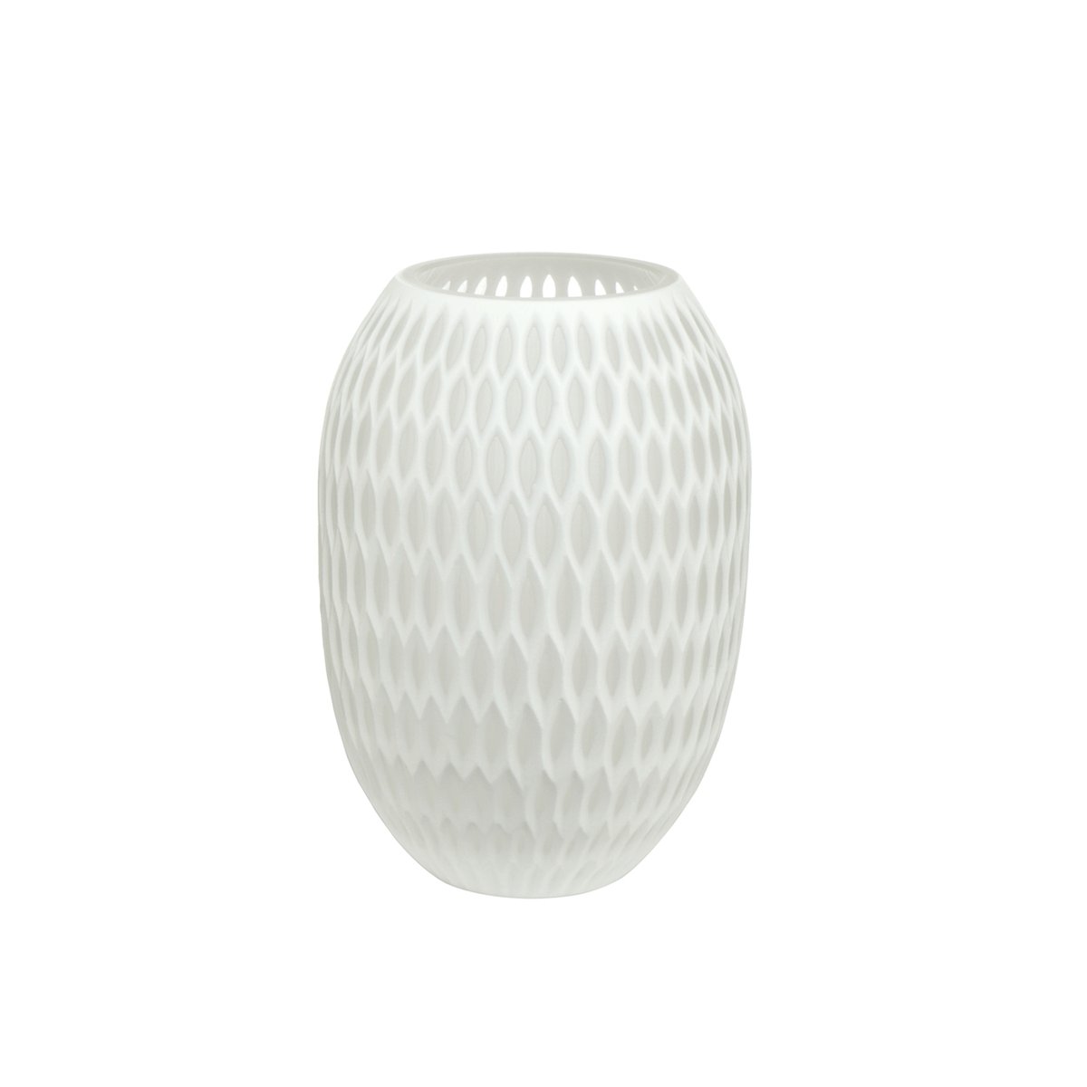 Wazon Carved biały 24 cm