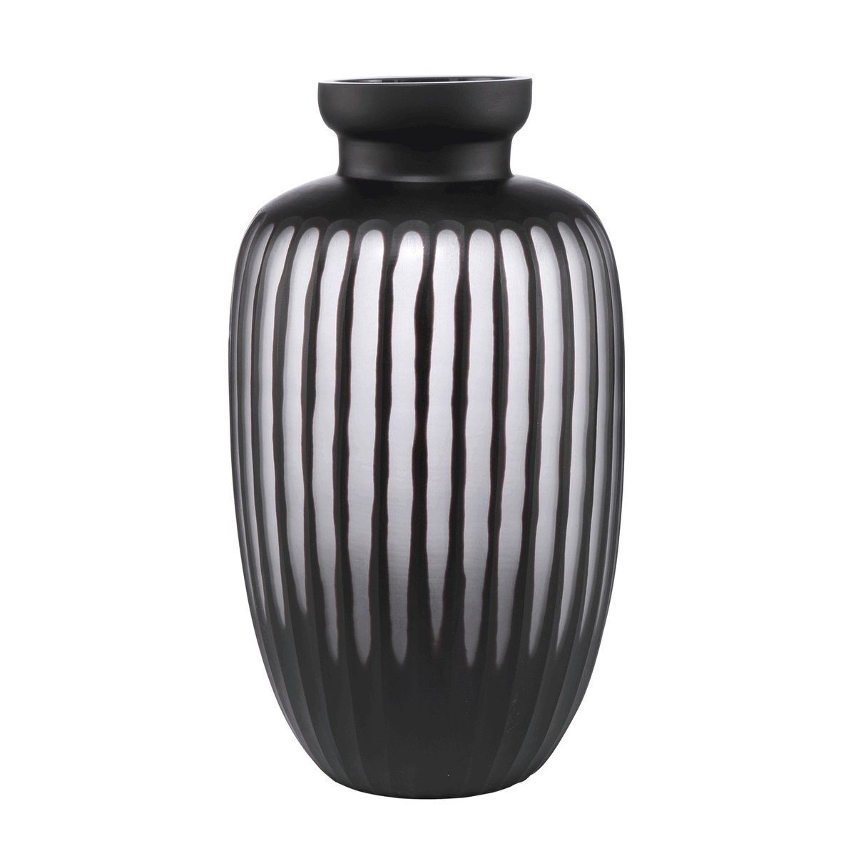 Wazon Carved czarny 38 cm