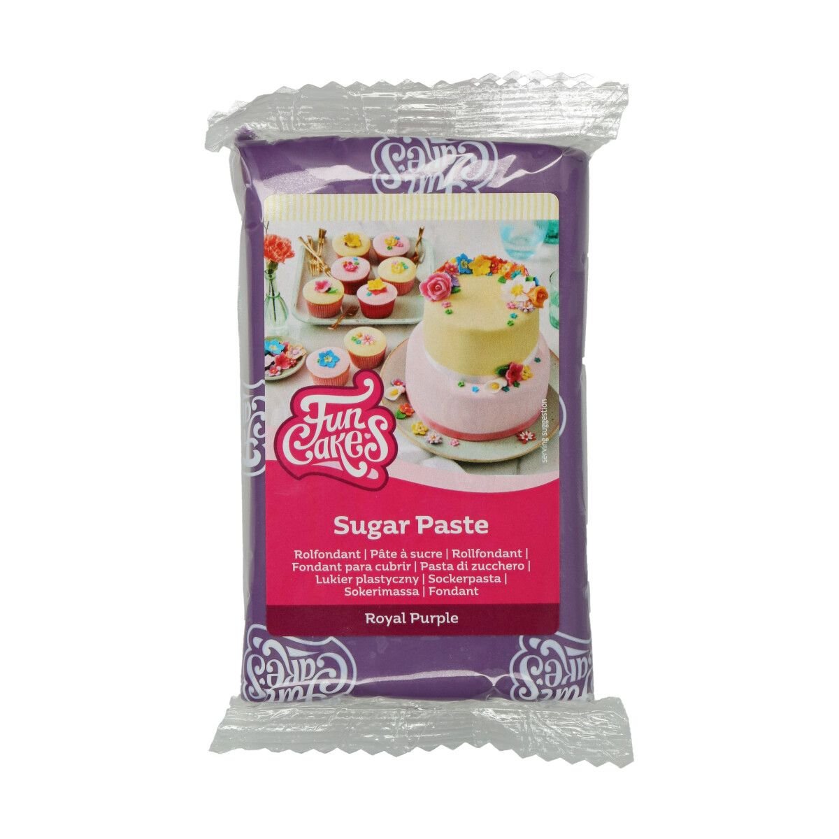 Masa cukrowa, fondant FIOLETOWY - Royal Purple FunCakes, 250 g