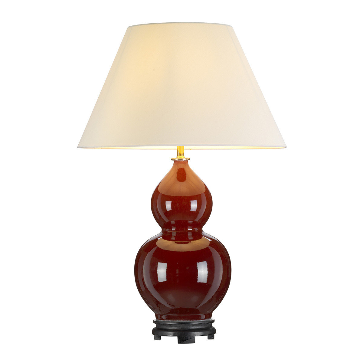 Lampa stołowa ceramiczna czerwona Harbin E27 60W Designer's Lightbox