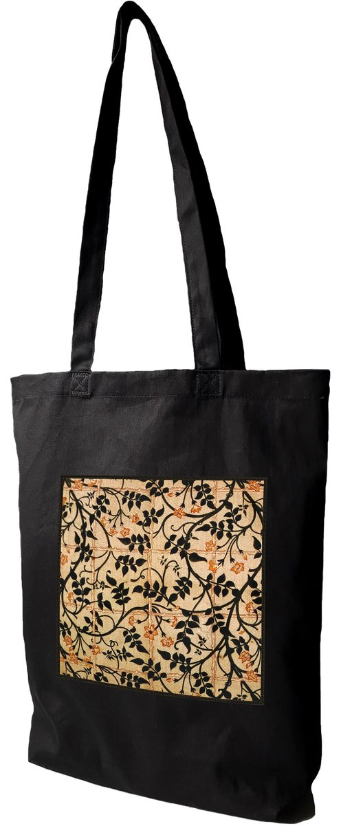 Torba z naszywką Projekt kurtyny jaśminowej William Morris