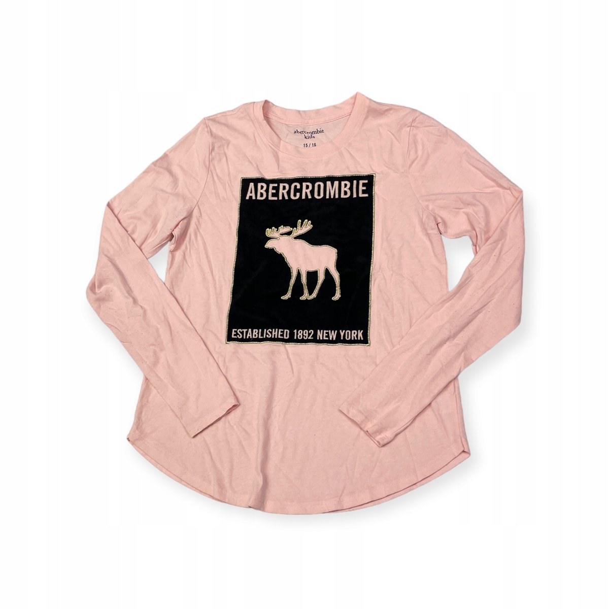 Bluzka dziewczęca na długi rękaw Abercrombie Kids 15/16 lat