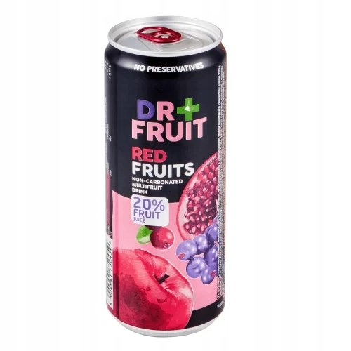 Napój niegazowany Sok DR OWOC - Czerwone owoce - 24x 330ml