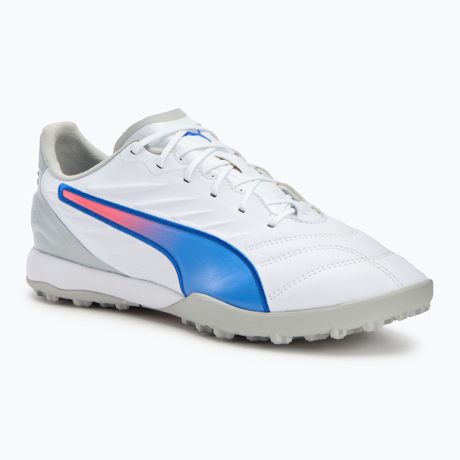 Buty piłkarskie PUMA King Pro TT puma white/bluemazing/flat light grey/sunset glow WYSYŁKA W 24H 30 DNI NA ZWROT