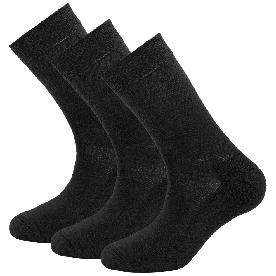 Skarpetki Devold Daily Medium Sock 3PK Rozmiar skarpet: 36-40 / Kolor: czarny/szary
