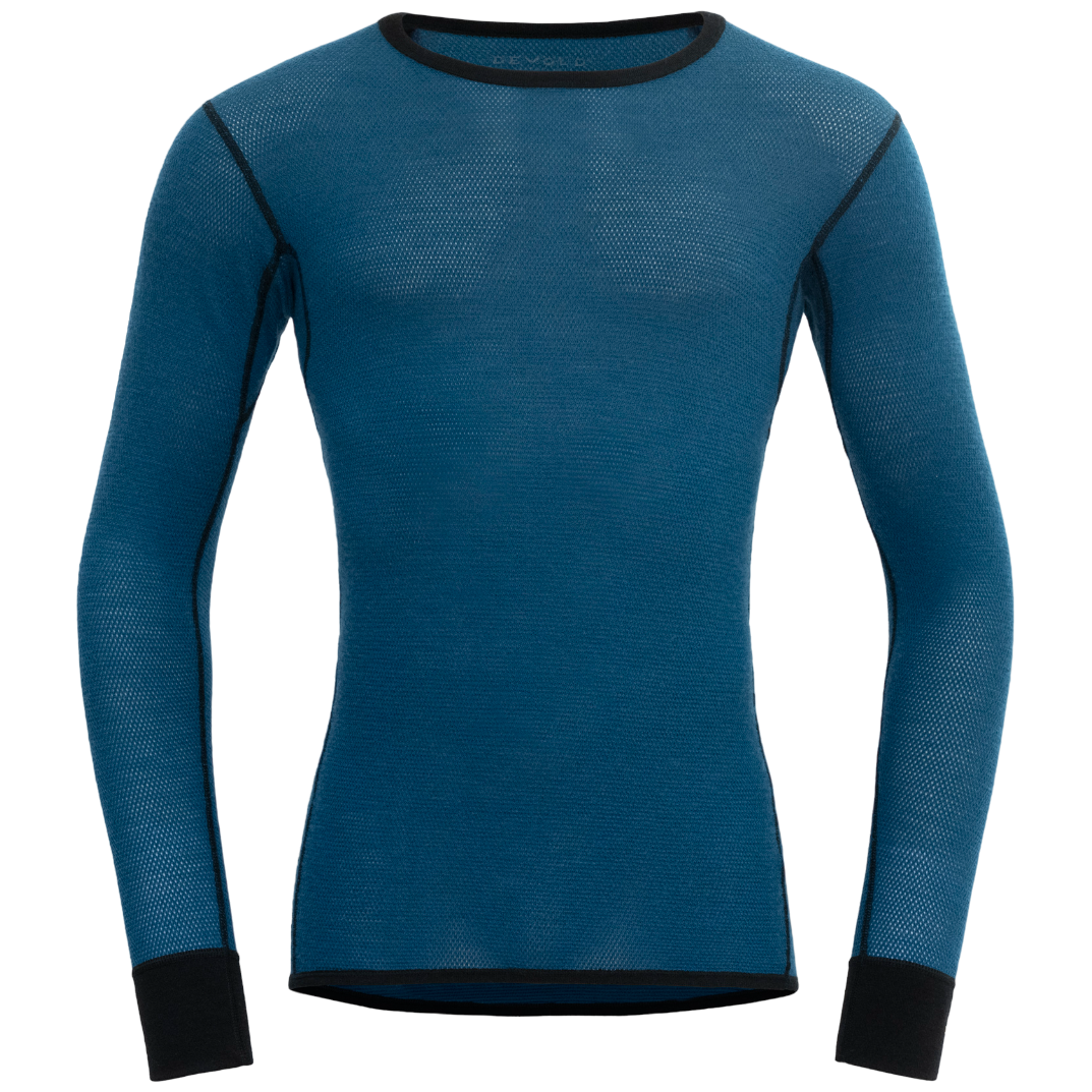 Męska koszulka Devold Wool Mesh 190 Shirt Man Rozmiar: XL / Kolor: niebieski