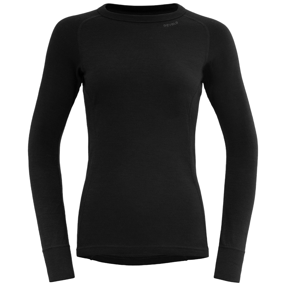 Damska koszulka Devold Duo Active Woman Shirt LS Rozmiar: XS / Kolor: czarny/szary