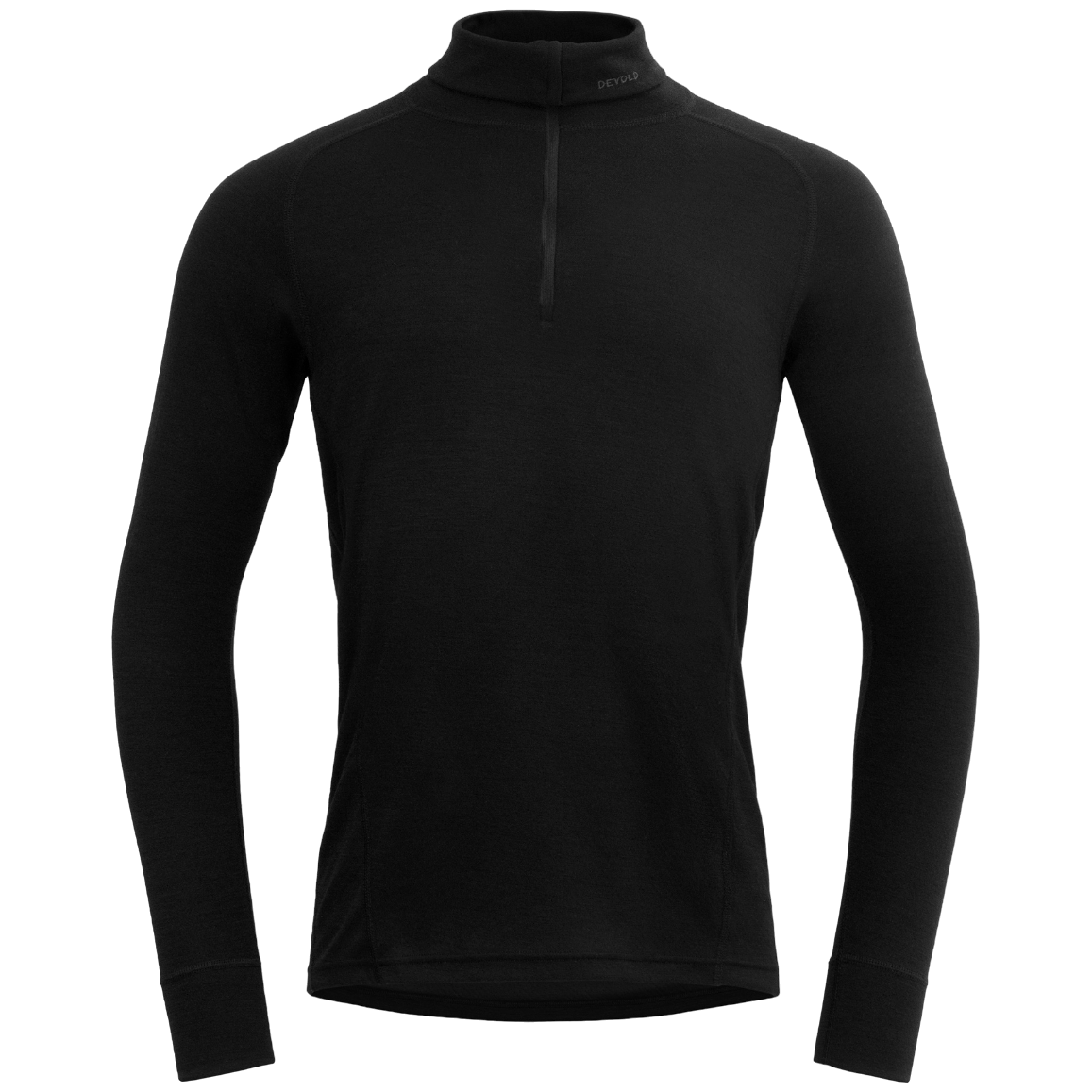 Golf męski Devold Duo Active Man Zip Neck Rozmiar: M / Kolor: czarny/szary