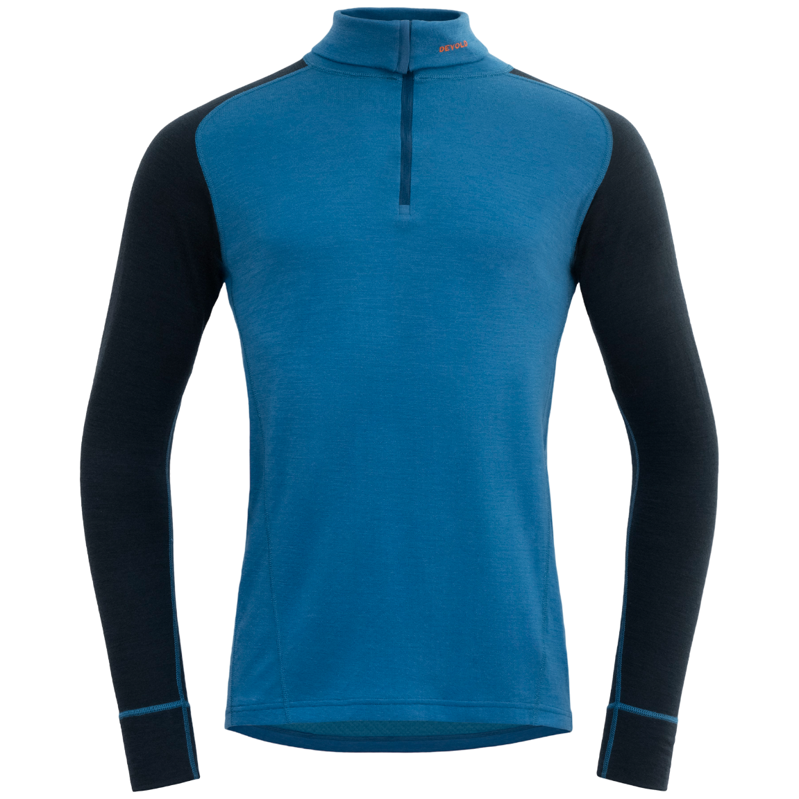 Golf męski Devold Duo Active Man Zip Neck Rozmiar: XL / Kolor: niebieski/jasnoniebieski