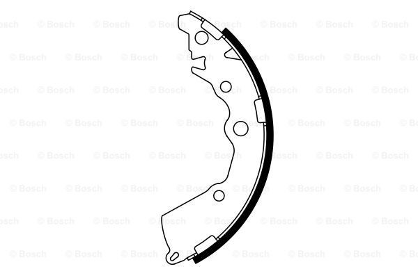 BOSCH Zestaw szczęk hamulcowych 0 986 487 797