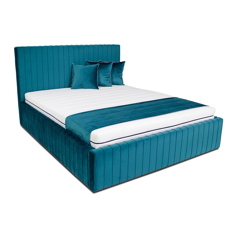 BED DESIGN Łóżko FLAVIO DESIGN tapicerowane Rozmiar 140x200 Pojemnik Z pojemnikiem Tkanina Grupa III PS2246_54936