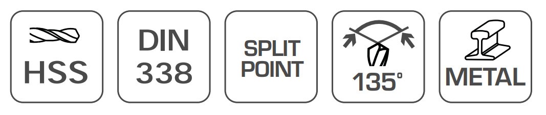 GTV Wiertło do metali 7mm HOEGERT HT6D862