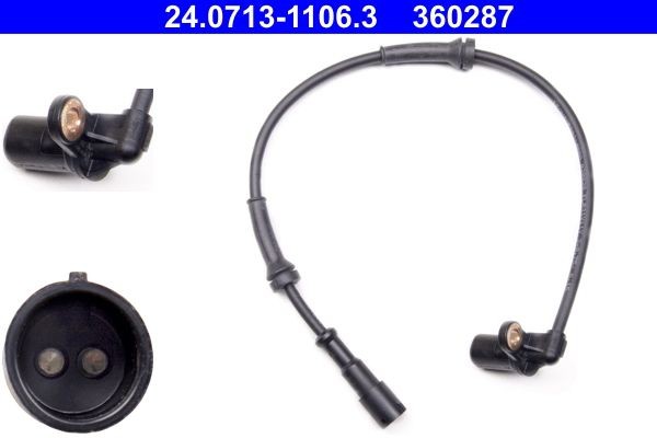 ATE CZUJNIK ABS 24.0713-1106.3 RENAULT TWINGO I 1.2 98-00 24.0713-1106.3