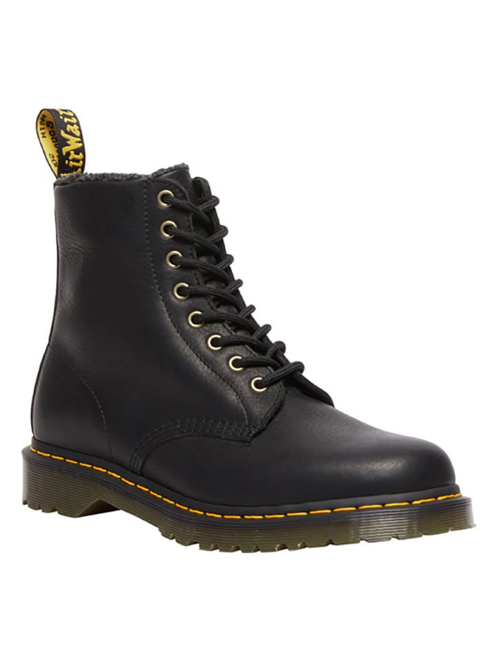 Dr. Martens Skórzane botki w kolorze czarnym