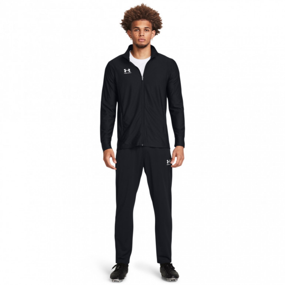 Męskie spodnie do piłki nożnej Under Armour UA M's Challenger Pique Pant - czarne - UNDER ARMOUR