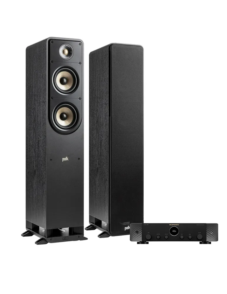 Opinie o Zestaw stereo: Marantz Stereo 70s/Polk Audio ES50, Kolor: Silver-Gold