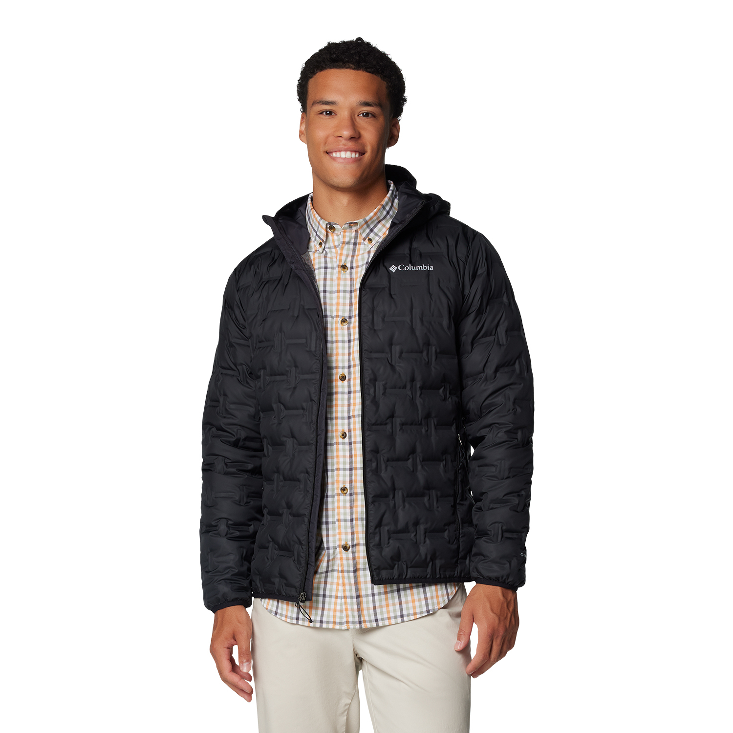 Męska kurtka puchowa Columbia Delta Ridge II Down Hooded black - S