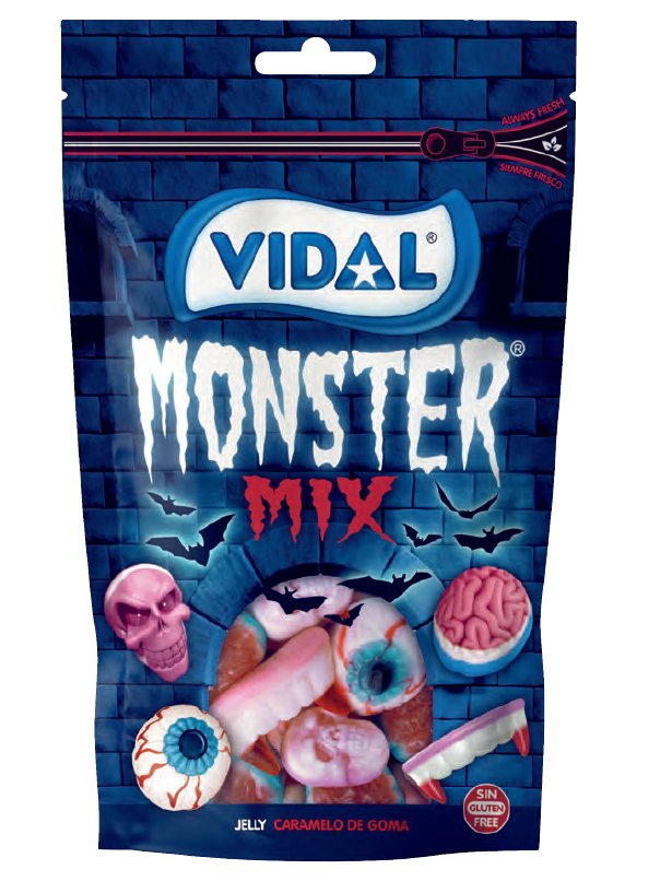 Vidal Żelki Monster Mix 180g