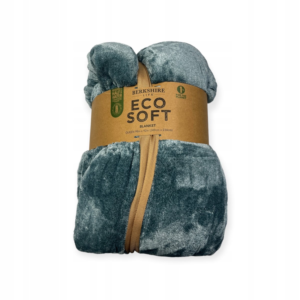 Miękki ciepły turkusowy koc ECO SOFT