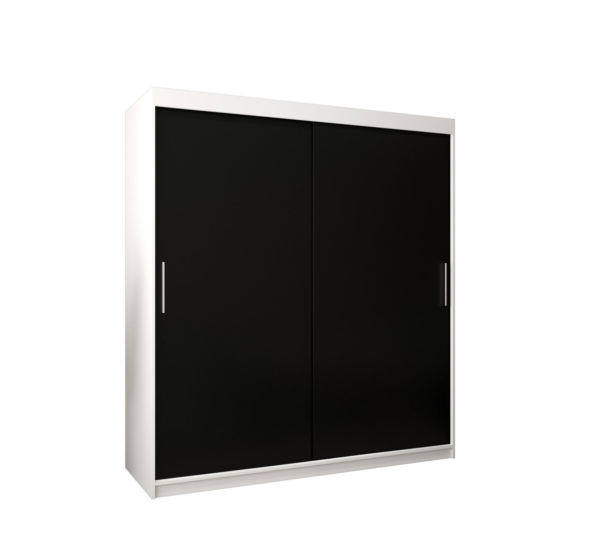 Szafa przesuwna Garderoba TOKYO 180 gł. 62 biały/czarny