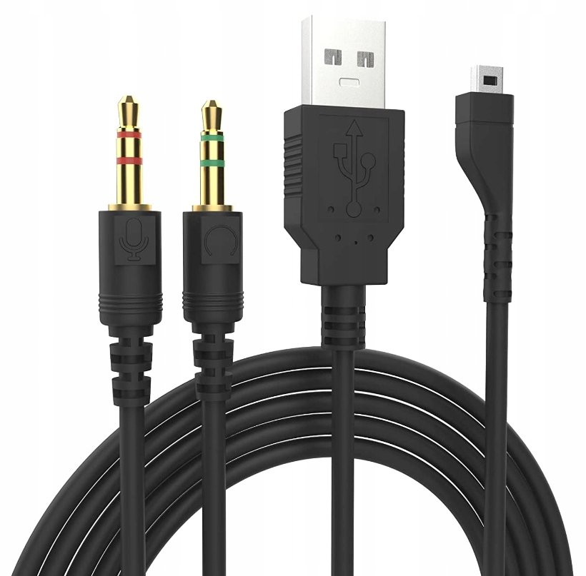 Kabel Do Steelseries Arctis 3 5 7 9X Wspiera Ledy