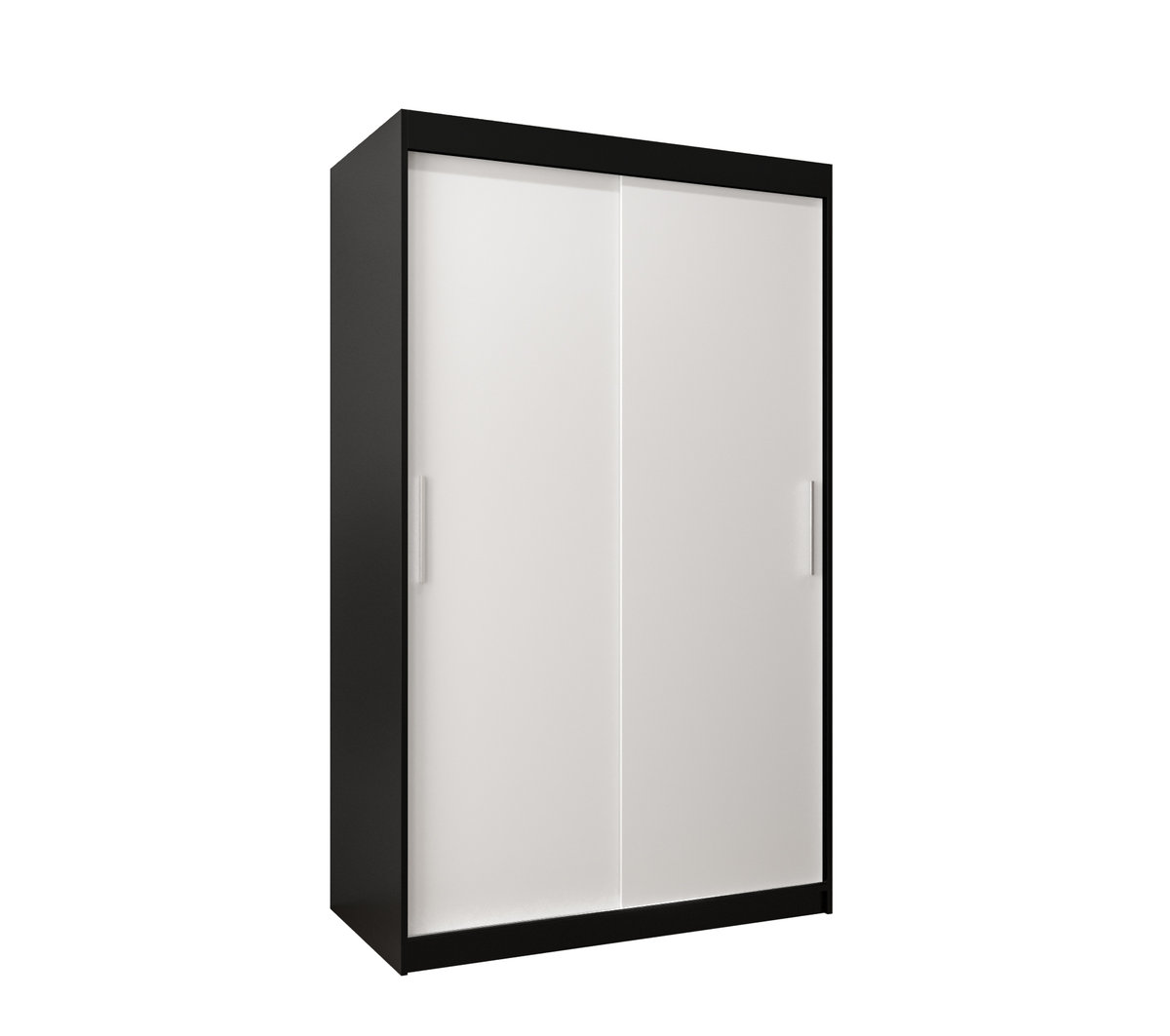 Szafa przesuwna Garderoba TOKYO 120 gł. 62 czarny/biały