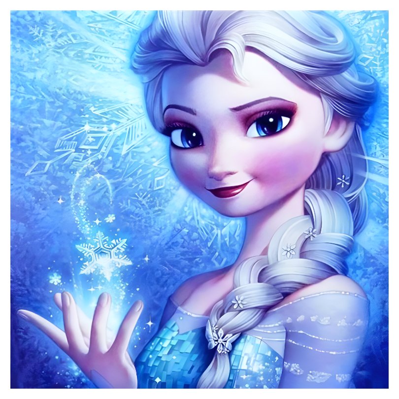 Haft diamentowy mozaika diamentowa zestaw xxl 5d dla dzieci 30*30 elsa