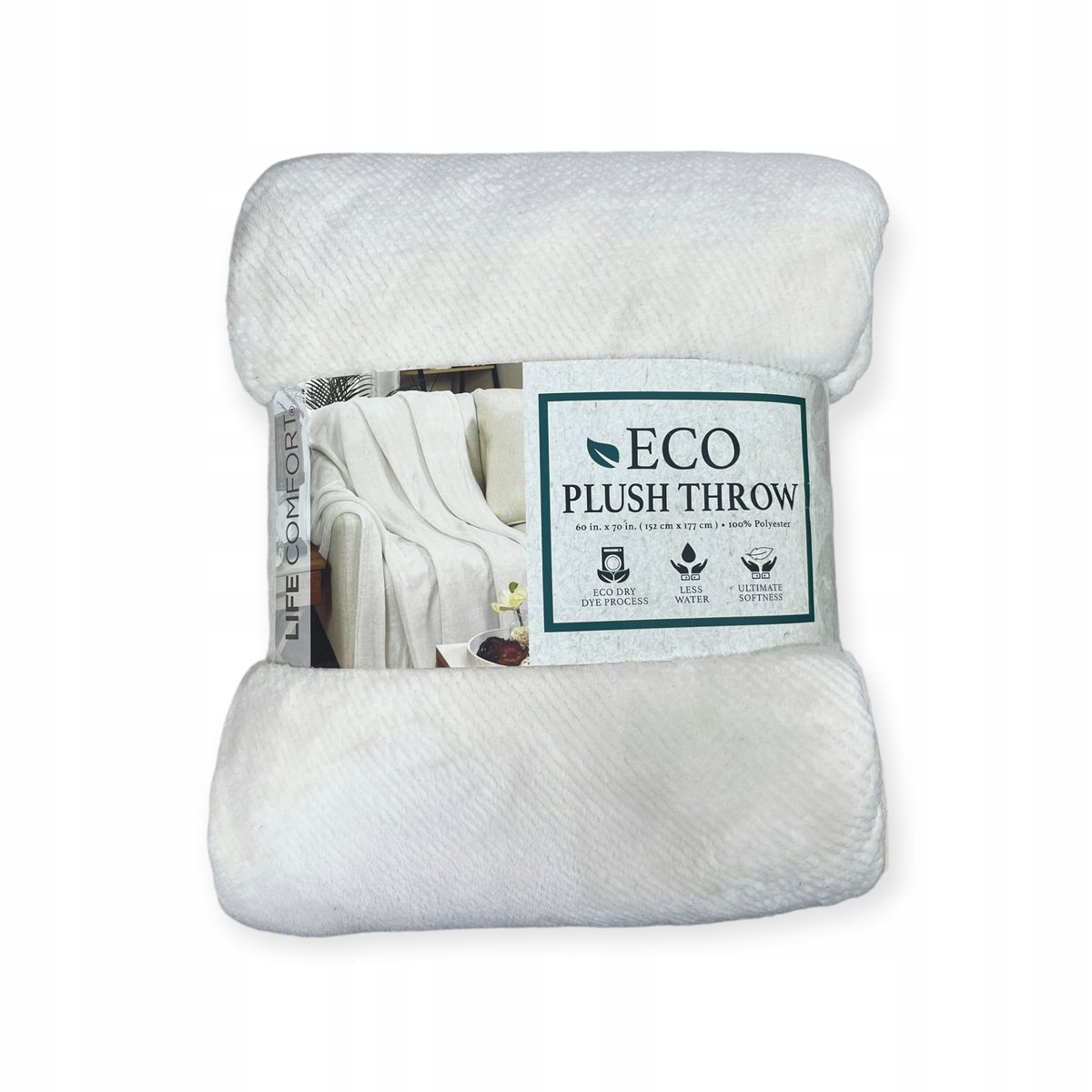 Miękki ciepły koc ECO PLUSH THROW