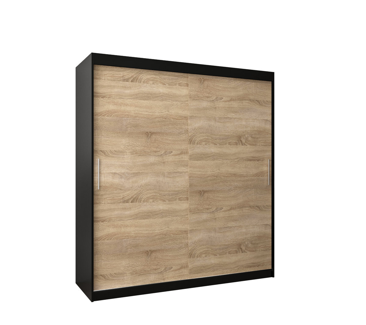 Szafa przesuwna Garderoba TOKYO 180 gł. 62 czarny/sonoma