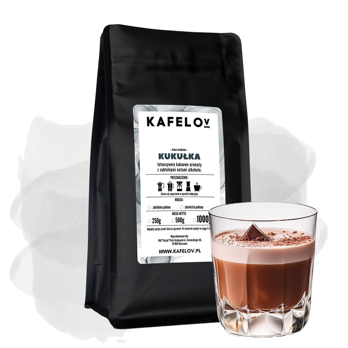 Kawa Kafelov smakowa KUKUŁKA 1000g ziarnista