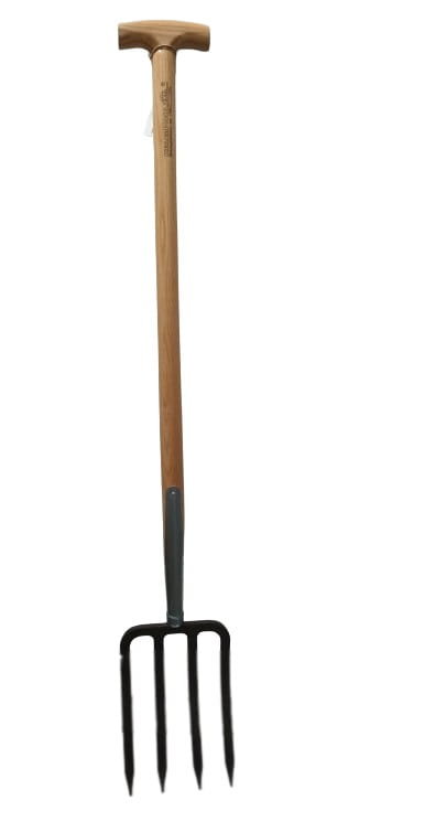 Widły ogrodowe damskie bagnetowe 4 zębowe Krumpholz jesion