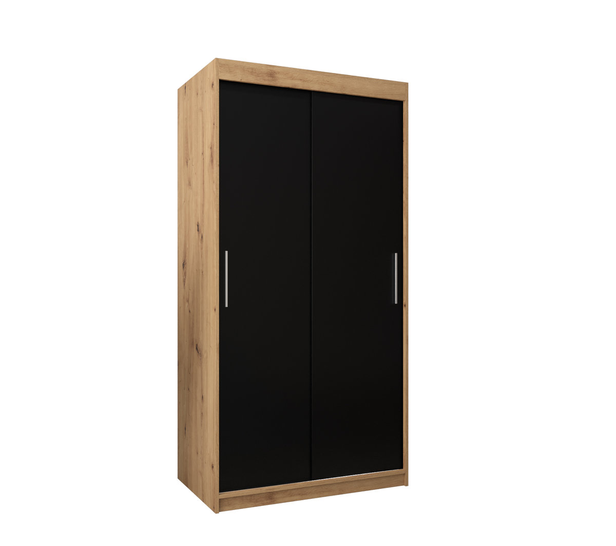 Szafa przesuwna Garderoba TOKYO 100 gł. 62 artisan/czarny