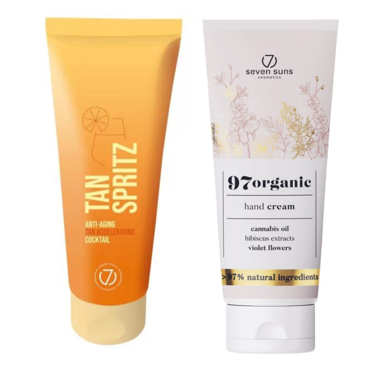 7suns Tan Spritz Odmładzający Koktajl Przyspieszający 100ml + Krem Do Rąk 75ml