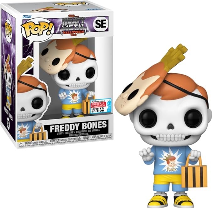 Funko Pop! Heavy Metal Halloween 2023 - Freddy Bones with Mask (NYCC 2023 Exclusive)