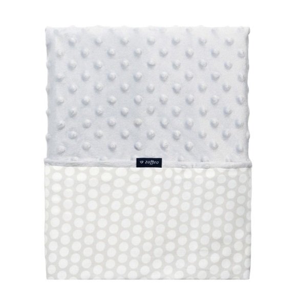 Koc Zaffiro 75x100 Minky Bawełna krem grochy sz-bi