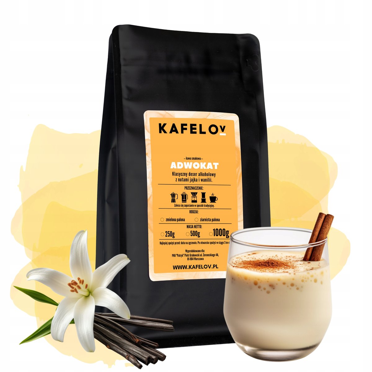 Kawa Kafelov smakowa ADWOKAT 500g ziarnista