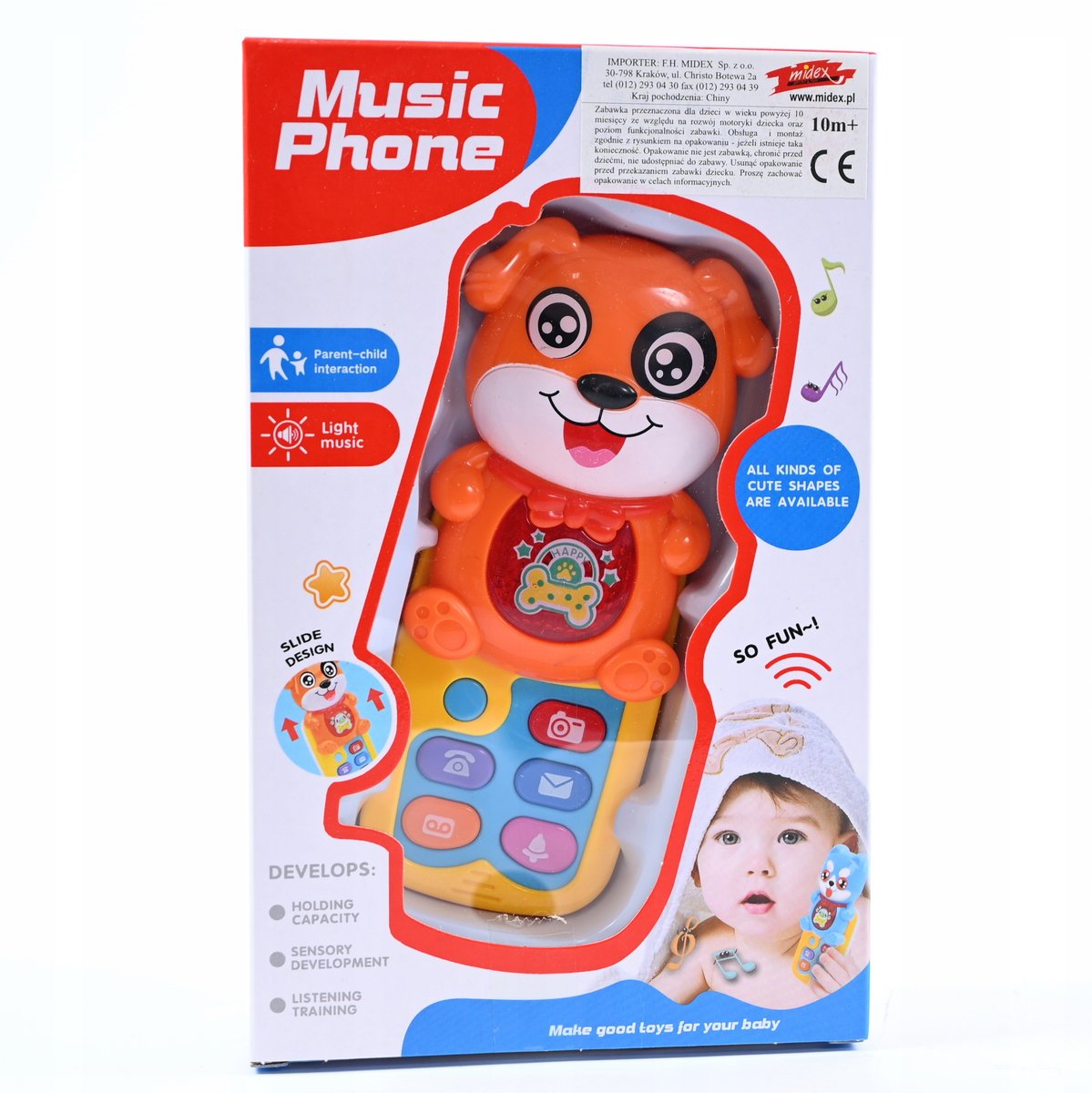 TELEFON DLA MALUCHA INTERAKTYWNA MUZYCZNA ZABAWKA DZIECKA EDUKACYJNY